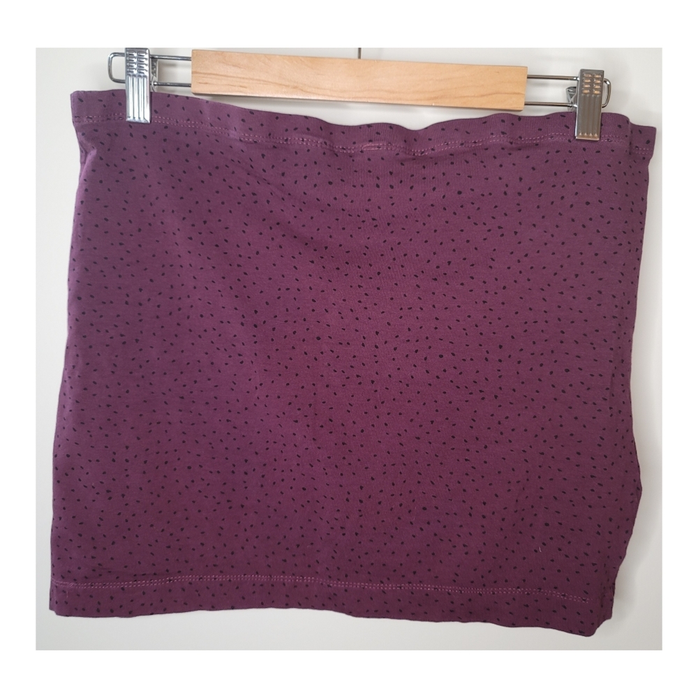 H&M Purple Polka Dot Cotton miniskirt